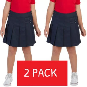 2 PACK GIRLS SIZE 12 NAVY FRENCH TOAST 2 TAB SCOOTER SKORT SCHOOL UNIFORM NEW - Picture 1 of 6