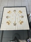 Hardanger Tischdecke ca. 80x80 cm Weihnachten Handarbeit Decke quadratisch