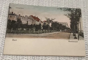 AK Wilhelmshaven-Bant, Werftstraße, Schule -seltene Farblitho -Original um 1900, - Bild 1 von 1