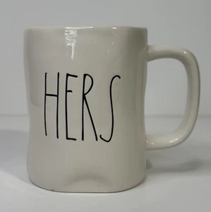 Rae Dunn Artisan Collection HERS Coffee Mug Mom Wife Mother White Cup - Picture 1 of 8