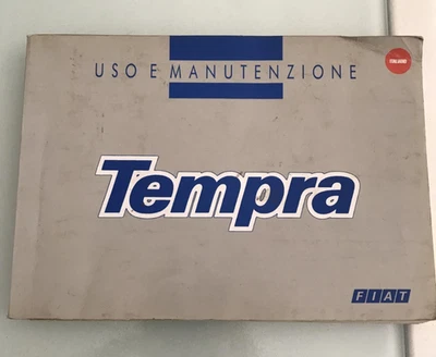LIBRETTO USO E MANUTENZIONE FIAT TEMPRA - EDIZIONE 1994 - ORIGINALE - Immagine 1 di 2