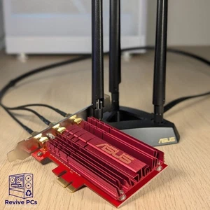 Carte WiFi avec Base Antenne | Adaptateur PCIe ASUS PCE-AC68 - Photo 1/3