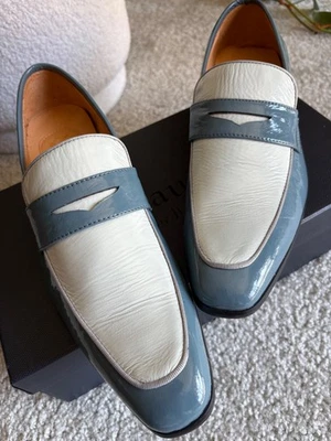 男式双色漆皮乐福鞋 EU 41 — 第 1/4 张图片