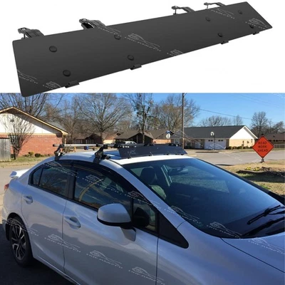 Barras transversales de techo negras deflector de aire carenado de viento para Honda Accord sedán 42" Foto 1 de 4