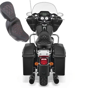 Detachable Waterproof Driver Passenger Seat New Fits For Harley Electra Glide - Picture 1 of 8