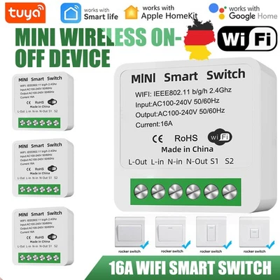 MARKENLOS WIFI Mini Smart Licht Schalter Modul 16A ZigBee 3.0 By Alexa Apple HomeKit Siri