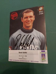 K. Offenbach, R. Keffel, cartolina autografata, calcio - Foto 1 di 1
