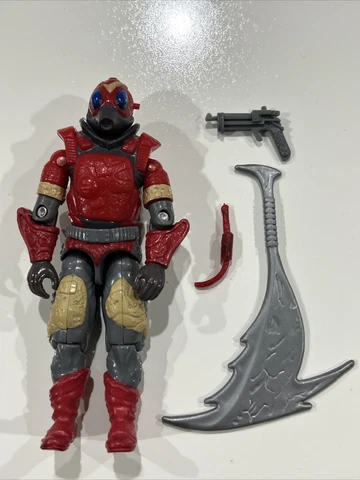 GI Joe Cobra La ROYAL GUARD 1987 Complete with Antenna, Pistol, Axe ARAH Cover