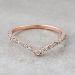 Diamond Wedding Band For Women 0.30TCW Salt and Pepper Natural Diamond Stacking - Picture 1 of 11