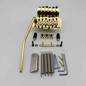 Gold Floyd Rose Tremolo Brücke Doppelverriegelungssystem für Gitarre - Bild 1 von 7
