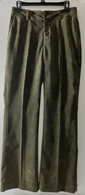 Coldwater Creek Trouser Whisper Soft Corduroy women Sz 6 Olive lightweight Pant - Image 1 of 4
