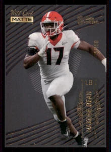 2022 Wild Card Matte Black Pattern Three #MB88 Nakobe Dean /150 - Picture 1 of 2