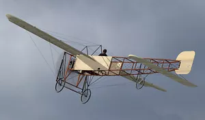 Model Airplane Plans (FF): Bleriot XI 1/12 Scale 26" Wingspan (R/N Models) - Picture 1 of 4