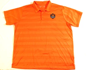 MLS Houston Dynamo Orange 2XL Athletic Stretch Polo Shirt Men's - Picture 1 of 9
