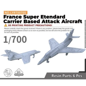 Yao's Studio 1/700 Model Kit France Super Etendard Carrier Based Attack Aircraft - Picture 1 of 6
