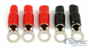 Belva BRT438 4 Gauge Nickel Plated Ring Terminals with 3/8" Opening (5 Pieces) - Picture 1 of 2