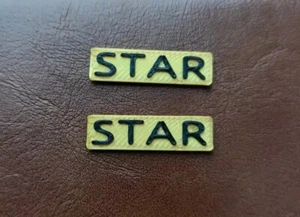 3D printed gold STAR name plate suits Mamod Wilesco steam engine Plates - Picture 1 of 2