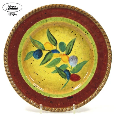 Plato de postre de ensalada VALENCIA International certificado 8,5" oro oliva/óxido cremallera Foto 1 de 4