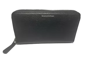Nueva billetera para hombre Ermenegildo Zegna negra con cremallera sin etiquetas ni caja incluida - Imagen 1 de 7