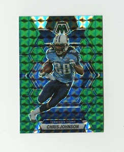 2023 Mosaic Football Chris Johnson 2 card lot #242 green, silver prizm- Titans - Picture 1 of 4