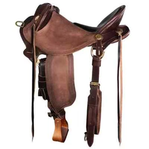 High Quality Australian Style Half Breed Aussie Stock Leather Saddle . - Picture 1 of 8