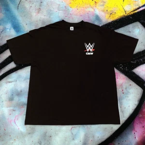 WWE Crew Member T Shirt 2017 Summer Tour Size XXL Authentic Black Raw Smackdown - Picture 1 of 7