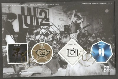 2020 IRELAND U2 A CELEBRATION 1976-2020 BUREAU FDC - Image 1 of 2
