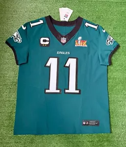 Camiseta deportiva auténtica Aj marrón Philadelphia Eagles Super Bowl Nike Fuse Elite talla 44 - Imagen 1 de 14