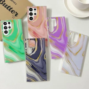 Funda protectora de mármol a prueba de golpes para Samsung S23 S21 S22 Ultra S23FE A14 A53 A54 A52 - Imagen 1 de 17