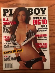 Playboy Magazine. October 2003. Girls Of The Big 10.  - Picture 1 of 7