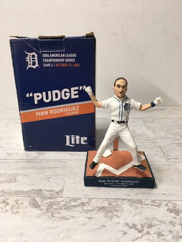 MLB Ivan Rodriguez PUDGE 2014 Detroit Tigers SGA Bobblehead Figure Giveaway Cover