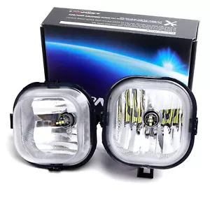OE-Spec Fog Lights w/Xenon White H10 LED Bulbs For Ford F250 F350 F450 Excursion - Picture 1 of 8