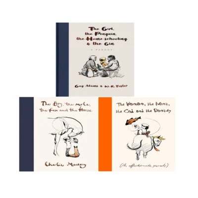 Woman,Mink,Cod Donkey,Girl,Penguin Home Schooling Gin,Boy,Mole,Fox Horse 3 Books - Image 1 of 4
