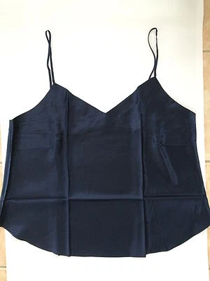 Women Lady Sexy 100% Silk Lace Camisole Tank Top Lingerie Sleepwear (A901) - Image 1 of 4