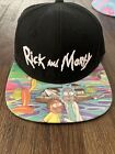Adult Swim Rick And Morty SnapBack Black Hat Black Embroidered USED