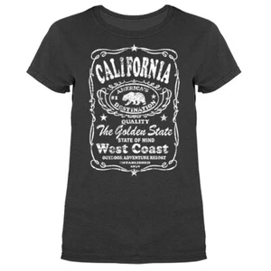 Golden State California Cali Life Cali Bear Damen T-Shirt - Bild 1 von 19