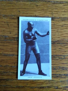 Churchmans Zigarettenkarte: Boxen Persönlichkeiten 1938 Nr. 20 Jack Johnson - Bild 1 von 2