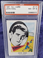 1961 Nu-Card #117 John HADL - Kansas - PSA 8