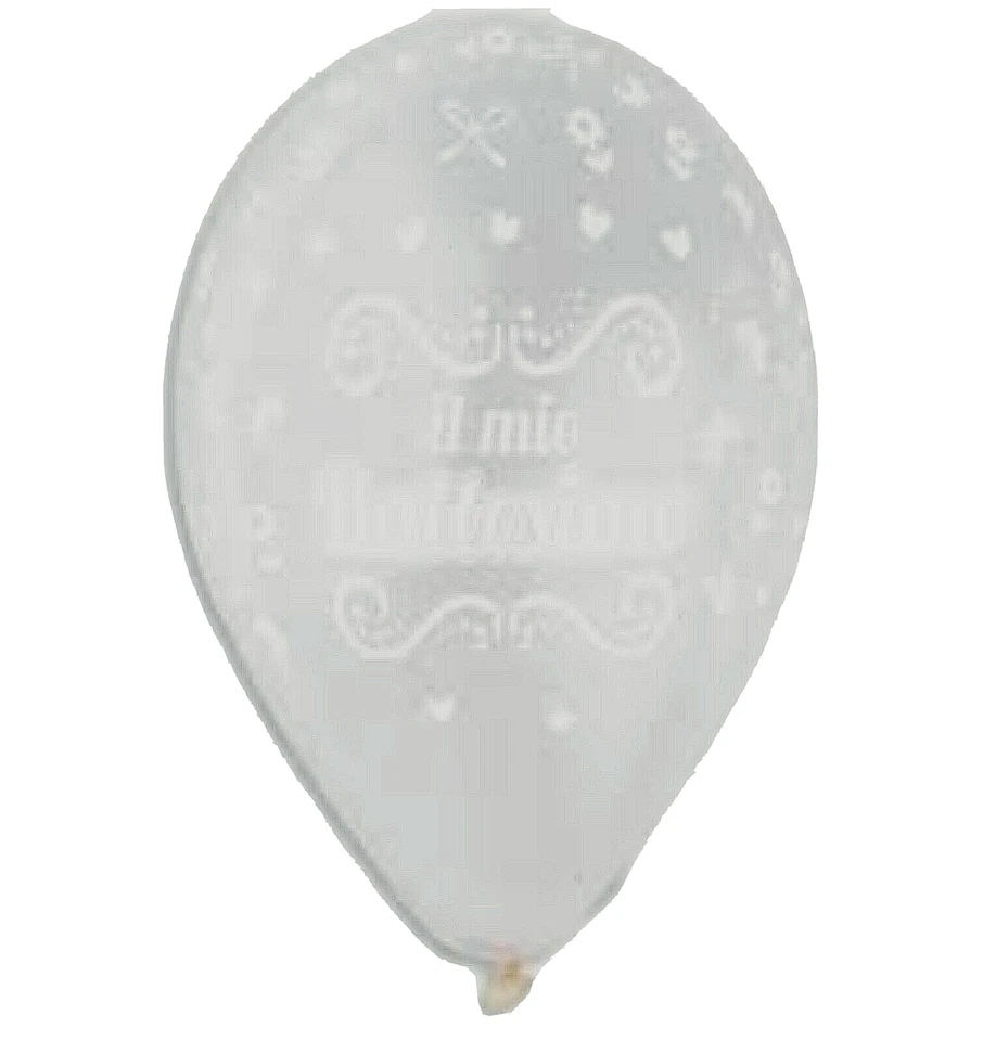 PALLONCINI IL MIO BATTESIMO TRASPARENTE 10Pz 12 POLLICI  30 cm diam FESTA PARTY - Immagine 1 di 1