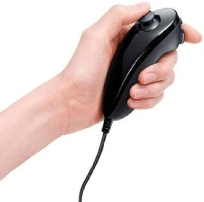 Wii Nunchuk/Nunchuck Controller (Black) - Image 1 of 4
