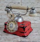 Antique Brass Old Fashioned Rotary Dial Phone Handset Telephone European Style