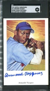 1991 Ron Lewis Postkarte #14 Armando Vazquez New York Cubans - SGC Autogramm - Bild 1 von 2