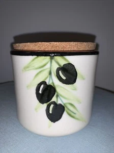 Val Do Sol Portugal Terrakotta Kanister Halter Aufbewahrung Behälter 4" Kork Deckel - Bild 1 von 12