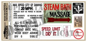 Diorama/Model Accessory - 1/35 Road Signs #4 - Vietnam War - Picture 1 of 3