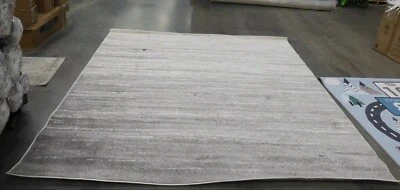 IVORY / SILVER 9' X 9' Square Stained Rug, Reduced Price 1172624429 ADR113B-9SQ - Image 1 of 4