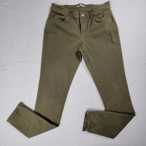 Eileen Fisher Green Chino Skinny Pants Size 6 Minimalist Comfort - Picture 1 of 9