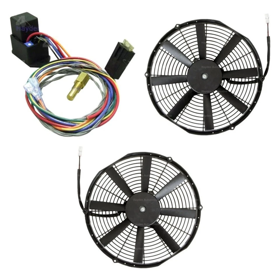 For Chevy S10 1982-1983 Hayden 3-Pc Super Duty Pusher Electric Fan Kit Foto 1 de 1