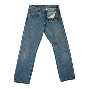 Vintage Levi's 501 Jeans Herren 30x30 Blau Denim Button Fly Made in Mexico - Bild 1 von 11