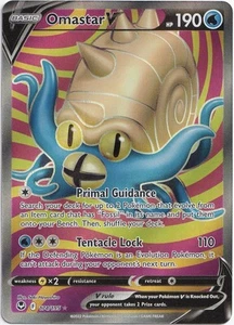 Pokémon Omastar V Full Art Silver Tempest 174/195 NM English - Bild 1 von 1