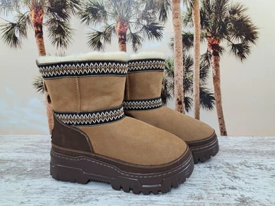 UGG Clásico Mini Trailgazer Nogal Impermeable Gamuza Botas Para Mujer Talla 7 NUEVAS Foto 1 de 4